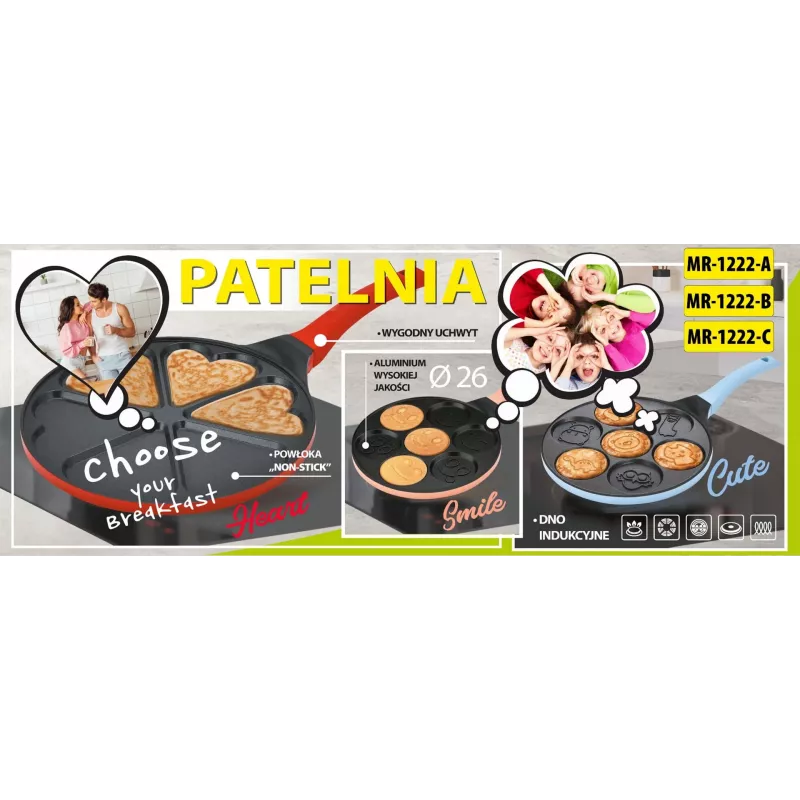 Maestro Smile pannenkoekenpan 26 cm, MR-1222-B