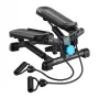 MERACH MR-2354B2 mini-stepper met weerstandsbanden, hydraulische cilinders, LCD-display, zwart