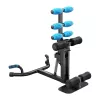 MERACH MR-2417B1 multifunctionele squatmachine - sissy squat, sit-up, push-up, beenstrekker, opvouwbaar, zwart/rood
