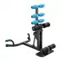 MERACH MR-2417B1 multifunctionele squatmachine - sissy squat, sit-up, push-up, beenstrekker, opvouwbaar, zwart/rood