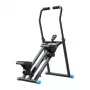 MERACH MR-2448B1 mini stepper met weerstandsbanden, LCD-monitor, hydraulische cilinders, zwart/grijs
