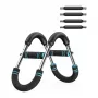 MERACH MR-2500B1 smart chest trainer met hydraulische weerstand, bluetooth 5.0, app-connectiviteit, zwart/grijs