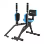 MERACH MR-2519BL1 heupabductiemachine met hydraulische weerstand, opvouwbaar design, 12 standen, zwart