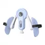MERACH MR-2522 beentrainer (wit en blauw) – verstelbare dijtrainer met veerweerstand en LCD-teller
