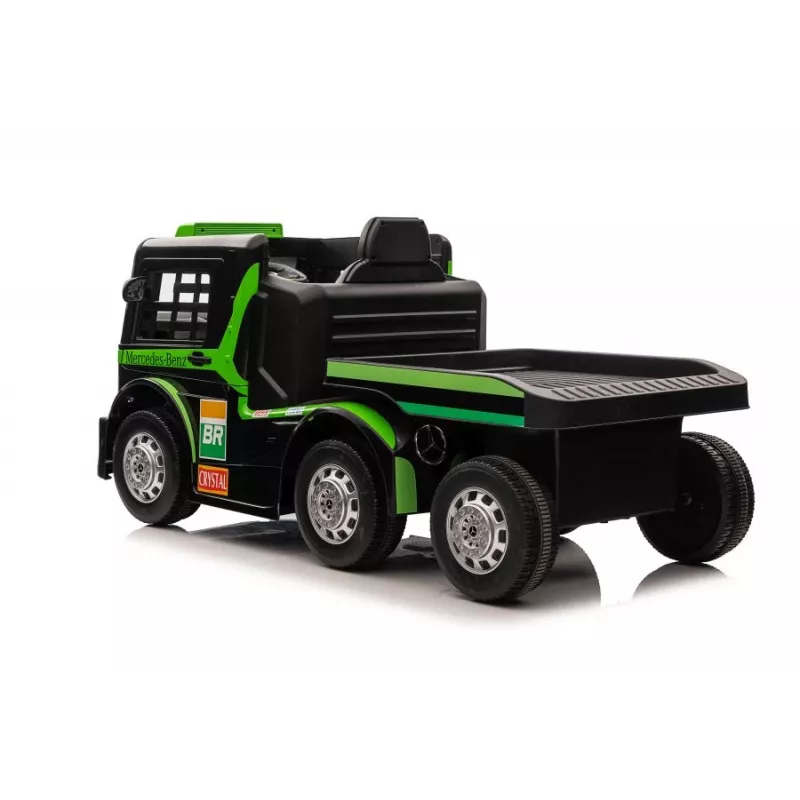Mercedes Truck + Trailer XMX622B Groen LCD accu-aangedreven speelgoed