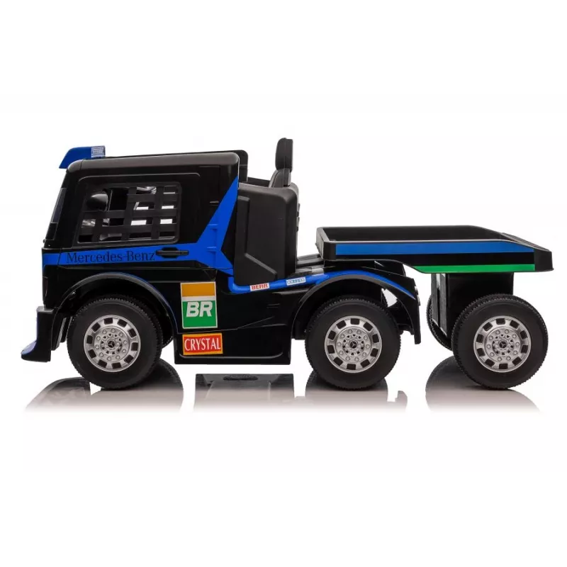 Mercedes Truck + Trailer XMX622B Marineblauw LCD accu-aangedreven speelgoed