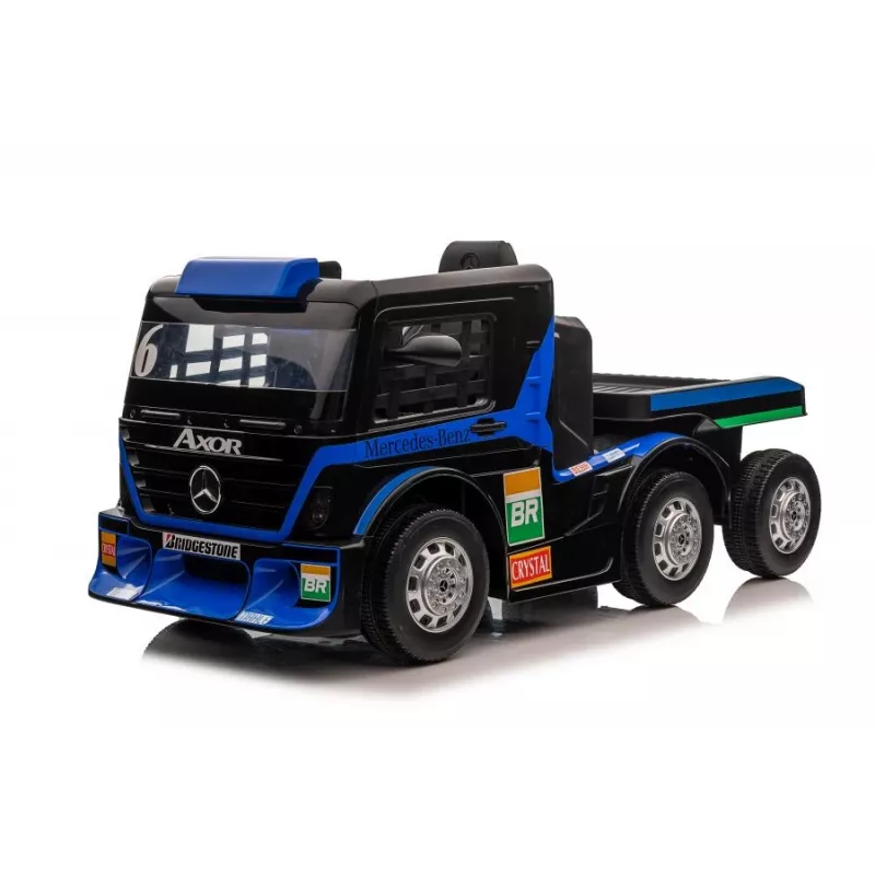 Mercedes Truck + Trailer XMX622B Marineblauw LCD accu-aangedreven speelgoed
