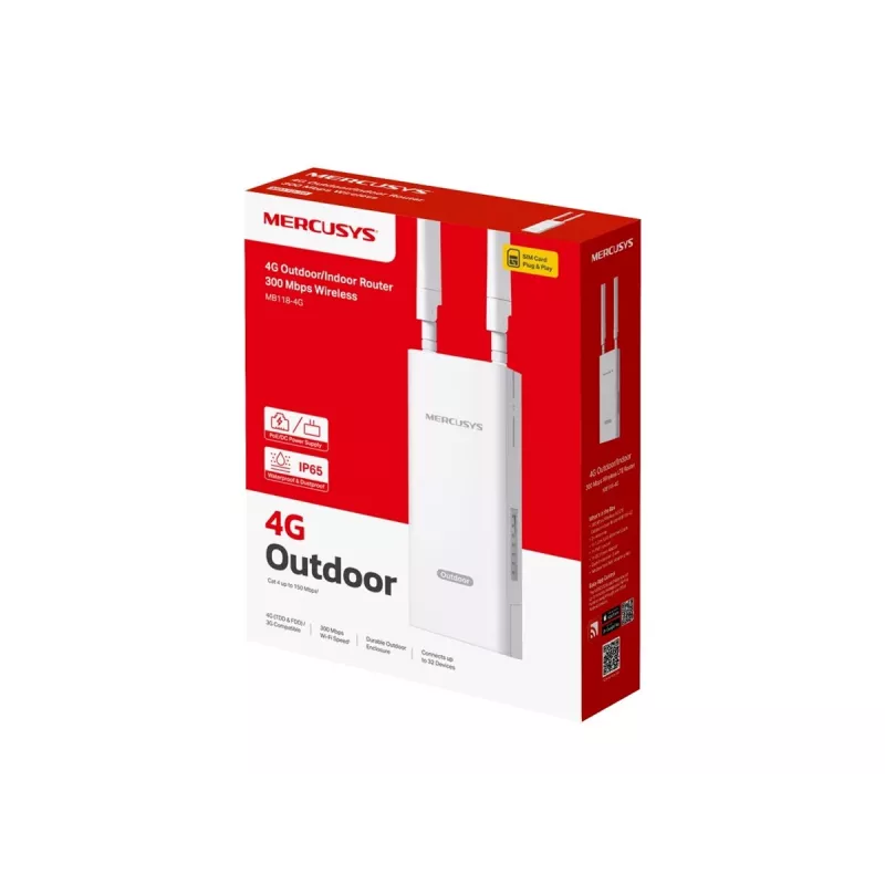 MERCUSYS MB118-4G 300 Mbps draadloze 4G LTE outdoor/indoor router