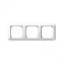MERTEN 389319 afdekraam 3-voudig, System M, polar white brilliant, glanzend