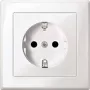 Merten MEG2300-1519 Schuko stopcontact CEE 7/3, inbouw, 16 A, 250 V, polarwit