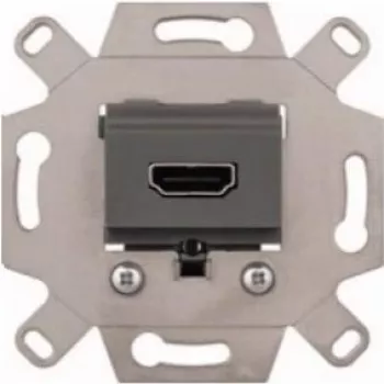 Merten MEG4583-0000 HDMI-aansluitmodule, grijs, inbouw, 4K UHD, System M