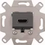 Merten MEG4583-0000 HDMI-aansluitmodule, grijs, inbouw, 4K UHD, System M