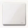 Merten System M wip schakelaarafdekking, polarwit glanzend met lichtsymbool 432019