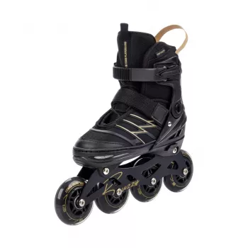 Meteor Buzzy Black-Gold verstelbare inline-skates 34-38