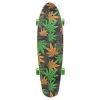 Meteor Cannabis groen-bruin-oranje mini cruiser skateboard 22 inch