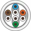 METZ CONNECT 1308451588-E 1,5m Cat6a S/FTP (S-STP) witte netwerkkabel