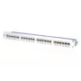 METZ CONNECT 130855C-E-90 Cat.6A afgeschermd 24-poorts 1U rack-mount patchpaneel, wit