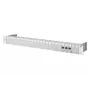 METZ CONNECT 130920-E 1U 24-poorts patchpanel, 90° gehoekt, leeg, lichtgrijs 130920-E-90
