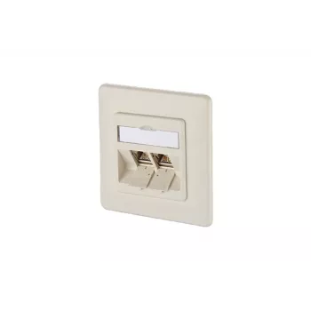 METZ CONNECT BTR E-DAT module 8/8(8) UP inbouw CAT 6 netwerk-data-aansluitdoos, 2 x RJ45, parelwit RAL 1013 1309121001-E