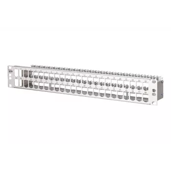 METZ CONNECT BTR E-DAT modul patchpanel 48-poorts 1,5U afgeschermd Cat.6A zwart 130924-00-E