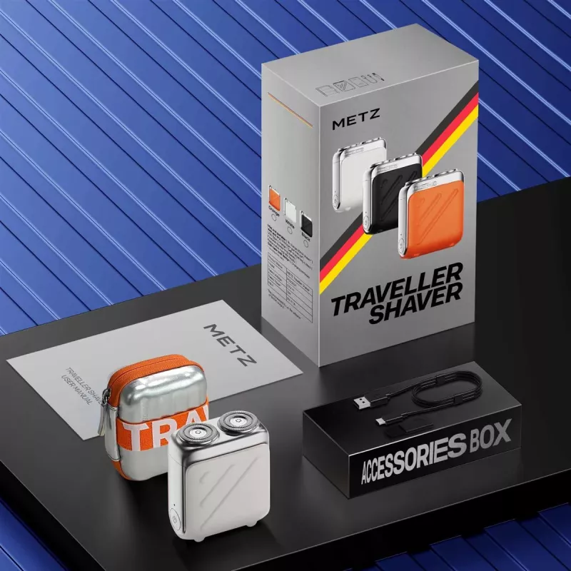 METZ MZXZ021 Traveller Shaver, Zwart