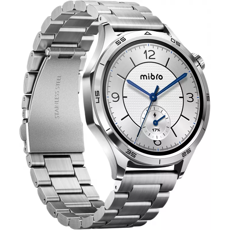 Mibro Watch GT smartwatch, zilver, 2 bandjes