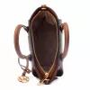 Michael Kors Jet Set Charm ovale crossbody tas bruin Signature coated canvas