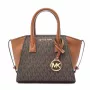 Michael Kors Jet Set Charm ovale crossbody tas bruin Signature coated canvas