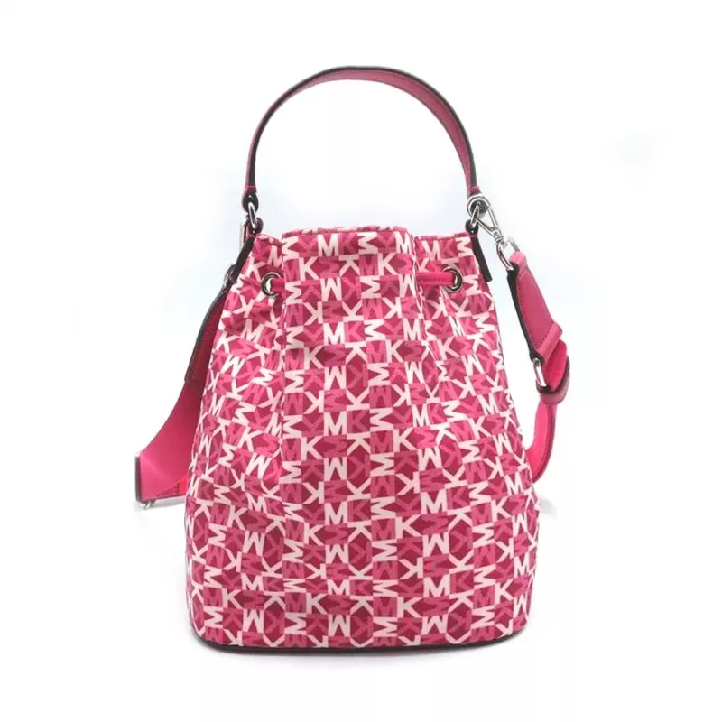 Michael Kor Jet Set Charm small camera crossbodytas dark berry saffiano leer