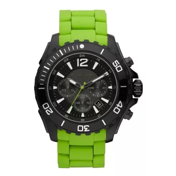 Michael Kors Gage heren chronograaf horloge MK8236 47mm RVS blauwe wijzerplaat