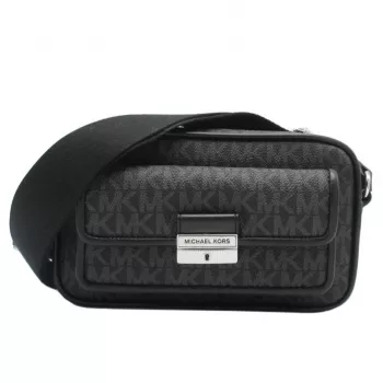 Michael Kors Jet Set crossbodytas zwart Signature coated canvas 35R5S2BC0BBLA