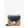 Michael Kors Jet Set crossbody tas navy saffiano leer 35T4SWHC5WNAV