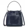 Michael Kors Jet Set Navy Signature Logo schoudertas 35S6S2ZC1YNAV