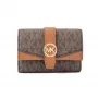 MICHAEL KORS Jet Set Travel kaarthouder bruin signature PVC
