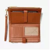 Michael Kors Jet Set Travel Continental Wristlet Wallet 35F8GTVW0LLUG - Saffiano leer, Luggage, goudtint hardware