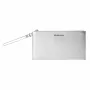 Michael Kors Jet Set Travel Crossbody Tas Zilver Saffiano Leer 35F4STVW3LSIL