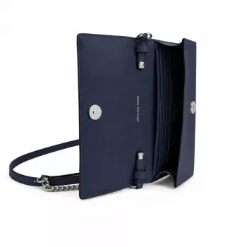 MICHAEL KORS Jet Set Travel Saffiano leren schoudertas marineblauw