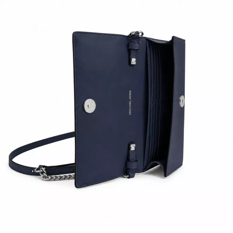 MICHAEL KORS Jet Set Travel Saffiano leren schoudertas marineblauw