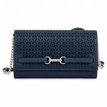 MICHAEL KORS Jet Set Travel Saffiano leren schoudertas marineblauw