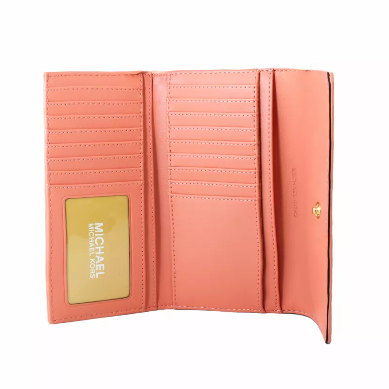 Michael Kors 35S2GTVF3USRT Damesportemonnee, 18x10x1 cm, roze leer