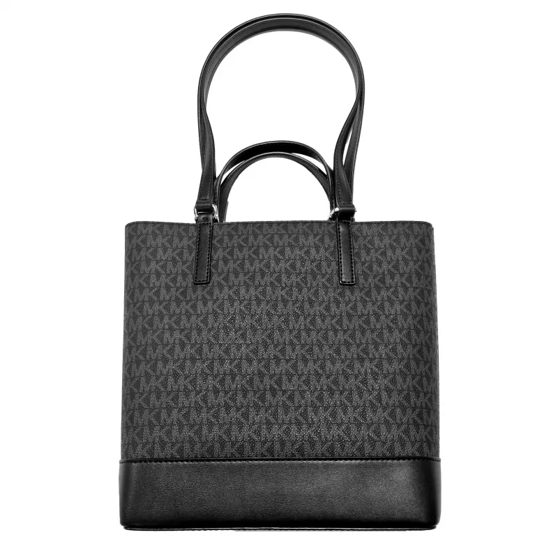 Michael Kors Jet Set Travel saffiano lederen schoudertas zwart 35S4GX9T1BBLA