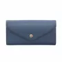 Michael Kors Jet Set Travel saffiano leren polsportemonnee in marine met goudkleurige hardware