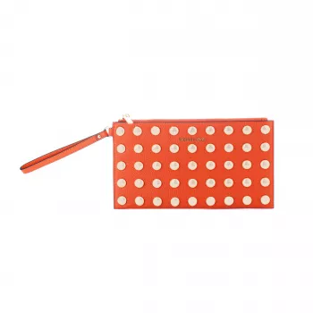 Michael Kors Jet Set Travel wristlet saffiano leer rood 35S5GTVW3IRED