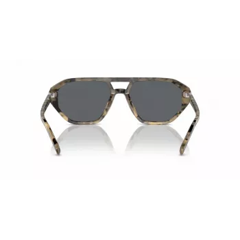 Michael Kors heren zonnebril MK2219U394287 - zwart acetaat montuur, grijze polycarbonaatglazen, 57 mm