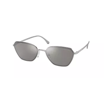Michael Kors MK1081-10146G Unisex Piloot zonnebril Lichtgoud Grijs Verloop 56mm
