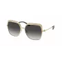 Michael Kors MK1141-10188G dames zonnebril - zwart acetaat montuur, grijze gradient glazen, 57 mm