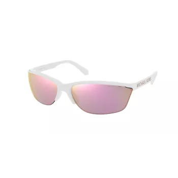 Michael Kors MK2110-30994Z unisex vlinder zonnebril - zwart montuur, grijs verloopglazen, 71/18/130 mm