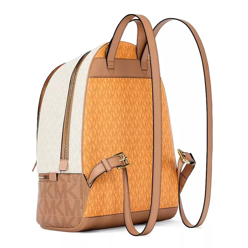Michael Kors Raven rugzak vanilla saffiano leer dames medium 35S5GRAB6VORA
