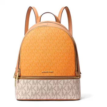 Michael Kors Raven rugzak vanilla saffiano leer dames medium 35S5GRAB6VORA
