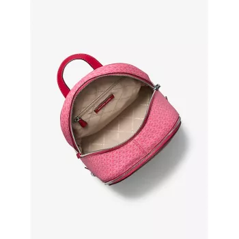 Michael Kors Rhea rugzak Dark Berry saffiano leer dames 27x26x14 cm